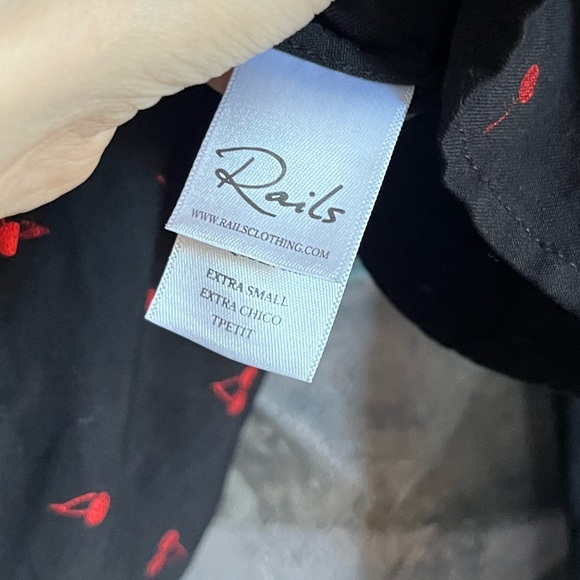 Rails Rocsi Metallic Cherry Print Shirt - Picture 11 of 12